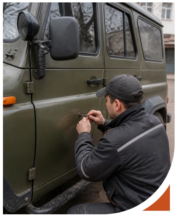 Профессиональное вскрытие автомобиля УАЗ без повреждений в Ейске